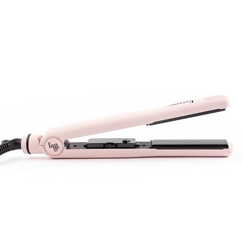 L'ANGE HAIR Ceramic Flat Iron | 1" Tourmaline-Infused Straightener | Adjustable Temp & Dual Voltage
