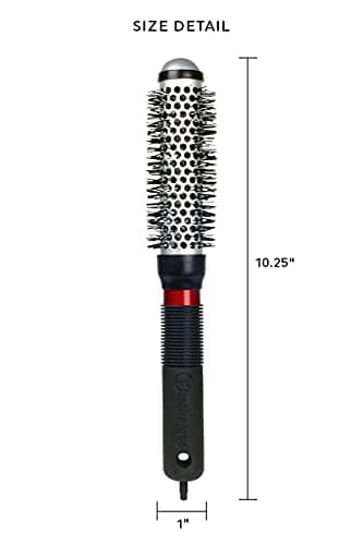 Cricket Technique #310 Thermal Hair Brush, 1", Anti-Static Tourmaline Bristles, Heat-Retaining Barrel