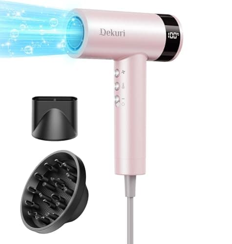 110,000 RPM Ionic Pink Hair Dryer, Lightweight and Quiet for Men and Women