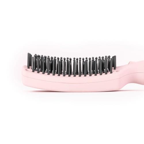 L'ANGE HAIR Blush Heated Straightener Brush for Smooth, Frizz-Free Hair
