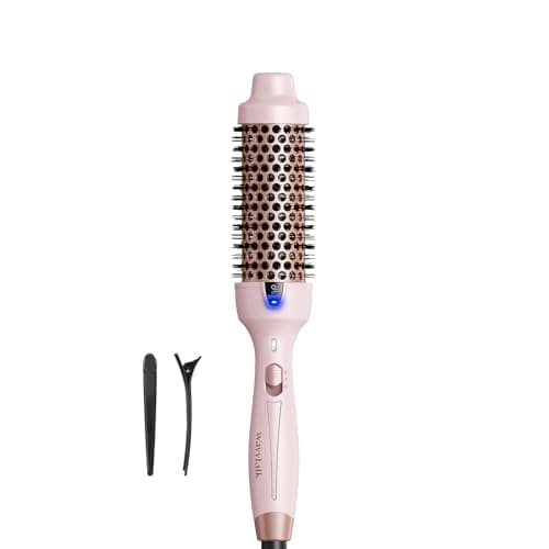 Wavytalk Blowout Express 1.5 Inch Thermal Brush, Smoother & Shiner Hair (Pink)