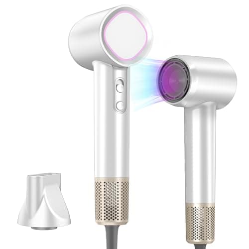 Ionic HairDryer 110,000 RPM Fast Drying Ceramic Nozzle 3-Speed Home Travel