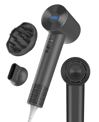 Negative Ionic Hairdryer for Curly Hair, High-Speed 110, 000 RPM Motor, Fast Drying & Quiet