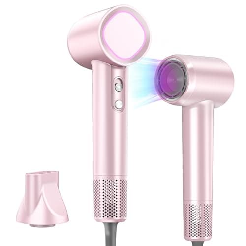 Ionic HairDryer 110,000 RPM Fast Drying Ceramic Nozzle 3-Speed Home Travel