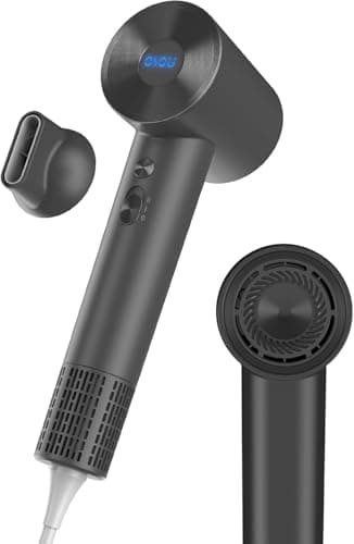 Negative Ionic Hairdryer for Curly Hair, High-Speed 110, 000 RPM Motor, Fast Drying & Quiet