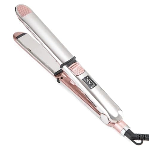 Titanium Ionic 2-in-1 Flat Iron, Fast Heating, Dual Voltage, Pink