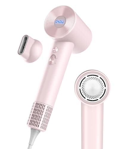 Negative Ionic Hairdryer for Curly Hair, High-Speed 110, 000 RPM Motor, Fast Drying & Quiet