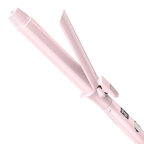 1.25 Inch Clip Curling Iron with Clipped Tourmaline Barrel up to 450°F (Black)