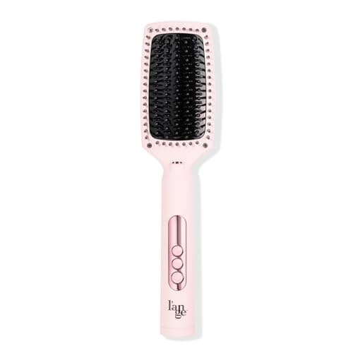 L'ANGE HAIR Blush Heated Straightener Brush for Smooth, Frizz-Free Hair