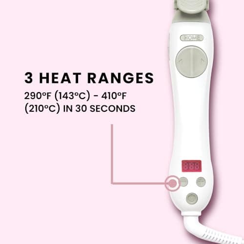 Beachwaver S1.25 Rotating Curling Iron - White | Ceramic Auto-Shut Off | Dual Voltage