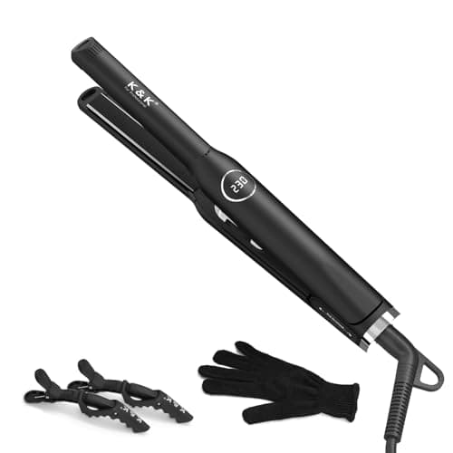 Mini Ionic Tourmaline Ceramic 0.5 inch Swivel Hair Straightener (Green)