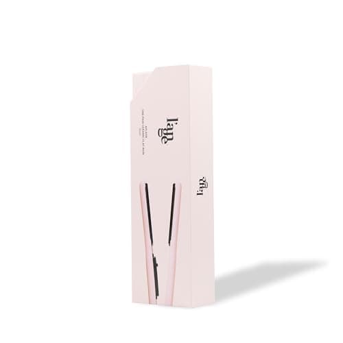 L'ANGE HAIR Ceramic Flat Iron | 1" Tourmaline-Infused Straightener | Adjustable Temp & Dual Voltage