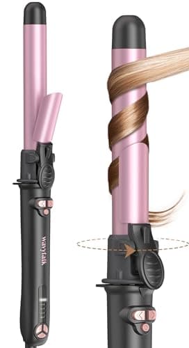 Wavytalk 1 Inch Automatic Curling Iron, 430℉ Pale Pink