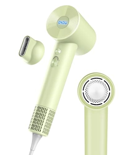 Negative Ionic Hairdryer for Curly Hair, High-Speed 110, 000 RPM Motor, Fast Drying & Quiet