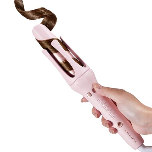 WavyTalk Dual Voltage Travel Curling Iron for Effortless Curls