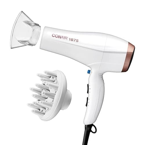 CONAIR Double Ceramic Ionic Hair Dryer with Diffuser | Amazon Exclusive