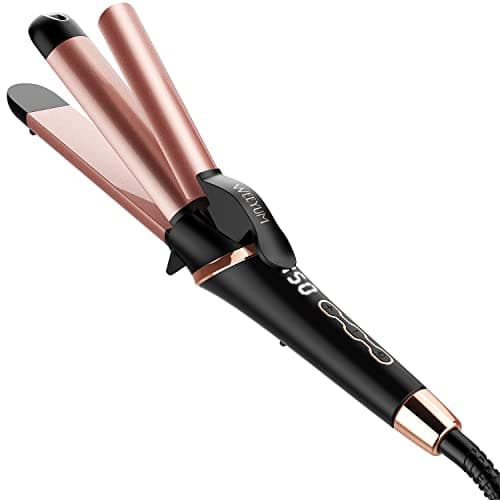 2 in 1 Hair Straightener & Curler, 1 1/4 Inch Dual Voltage Curling Iron