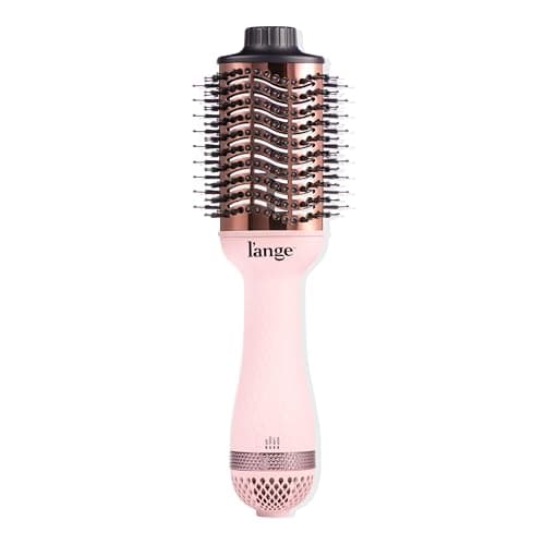 L'ANGE HAIR Le Volume 2-in-1 Titanium Blow Dryer Brush | Smooth, Frizz-Free Hair (Blush - 60mm)