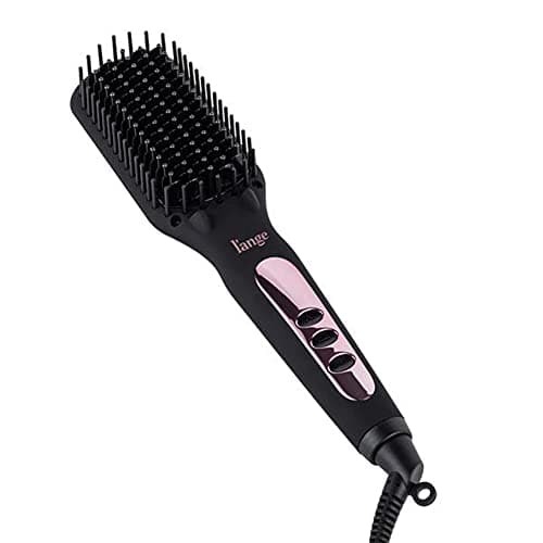 L'ANGE HAIR Vite Straightening Brush | Dual-Voltage Hot Brush for Smooth, Frizz-Free Hair