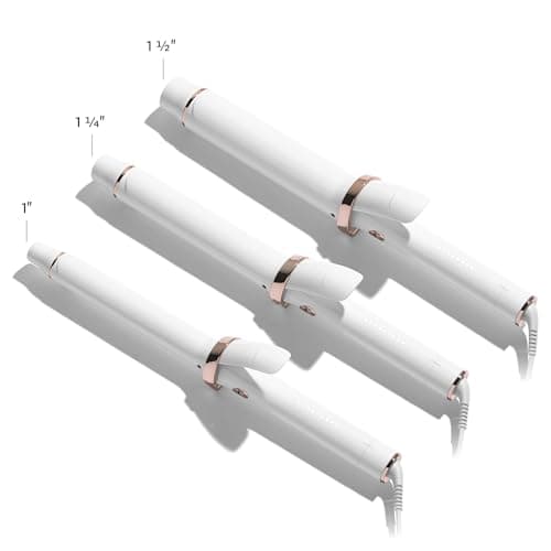 T3 SinglePass Curl X Ceramic Barrel 1" to 1.5", 9 Heat Settings for Fast Styling