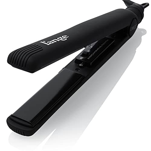 L'ANGE HAIR Ceramic Flat Iron | 1" Tourmaline-Infused Straightener | Adjustable Temp & Dual Voltage
