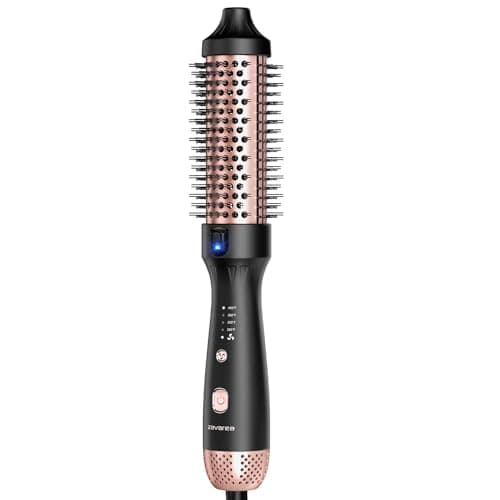 Zavarea CarePro 1.5 Inch Thermal Brush, Negative Ion & Cool-Air Tech, Shiny & Smooth Hair