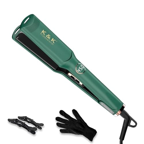 Mini Ionic Tourmaline Ceramic 0.5 inch Swivel Hair Straightener (Green)