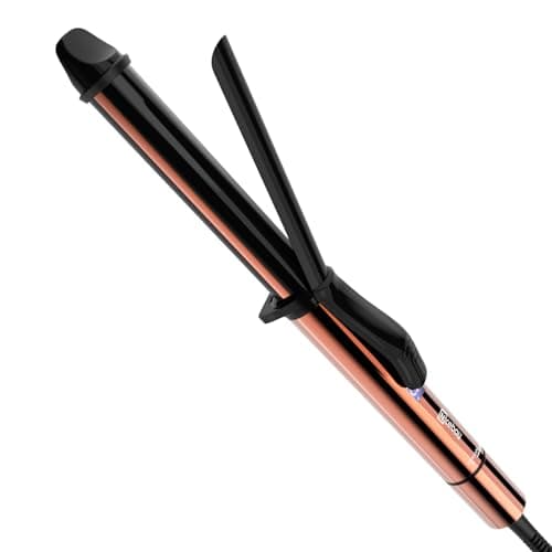 Nicebay 1 Inch Ceramic Coating Curling Iron, Fast Heat to 430°F, LED Temp Display, Worldwide Voltage, Auto-Off