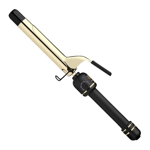 HOT TOOLS 24K Gold 1" Extended Curling Iron for Lasting Bouncy Curls