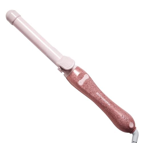 Beachwaver Co. B1 Pink Glitter Curling Iron - 1 Inch Ceramic, Auto-Shut Off
