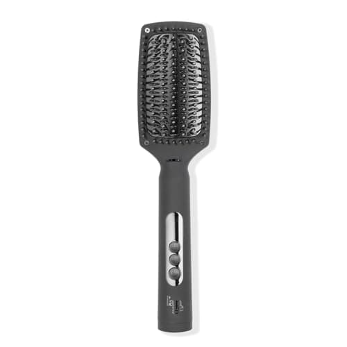 L'ANGE HAIR Blush Heated Straightener Brush for Smooth, Frizz-Free Hair