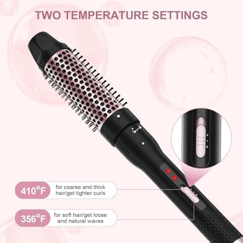 1.5 Inch Heated Ionic Curling Iron Brush for Long Medium Hair