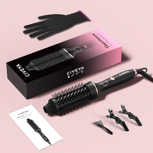 Professional 1.5" Heated Round Ionic Curling Iron with Temp Control
