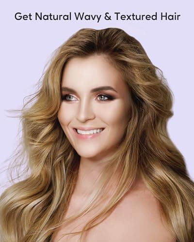 Ionic Heated Round Brush for Effortless Styling and Beautiful Curls - Dual Voltage (Purple)