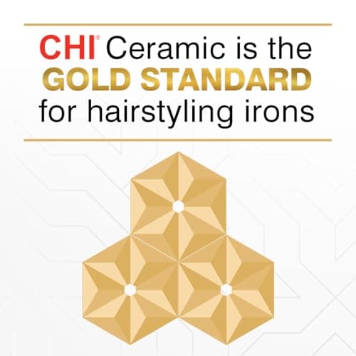 CHI Original Ceramic Flat Iron for Smooth Hairstyles, Black