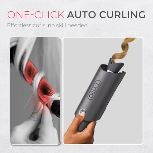 TYMO CURLPRO Beach Waves Curling Wand - Ionic Ceramic Curling Iron