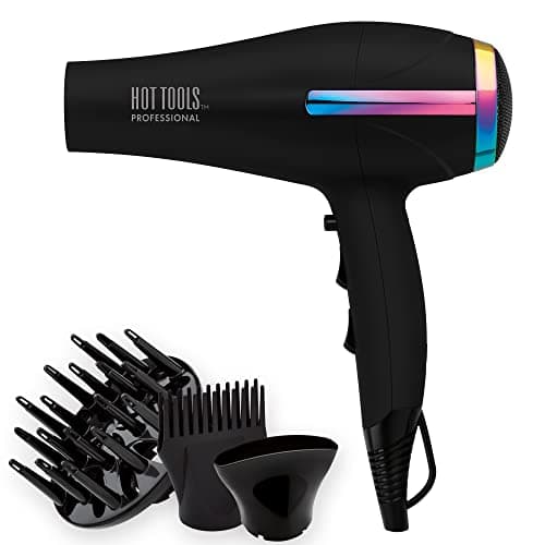 HOT TOOLS Pro Artist 2100 Ionic Turbo Hair Dryer - Fast Dry, Lightweight