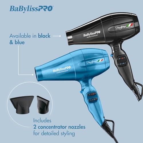 BaBylissPRO Nano Titanium 2000W Italian Hair Dryer