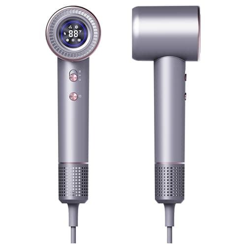 Rudd High-Speed Hair Dryer with Diffuser, 110000 RPM Motor, Fast Drying, Low Noise, White