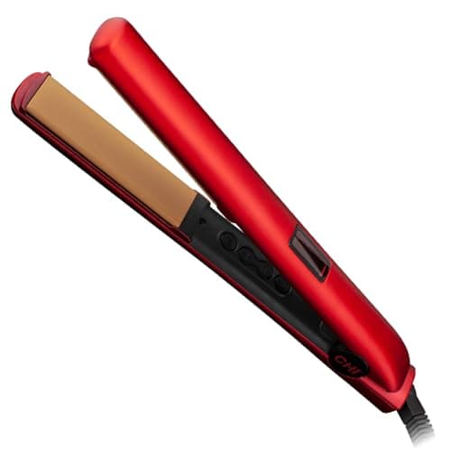 CHI Original Digital Ceramic Hair Straightener, 1", Even Heat, Shine, Piano Black