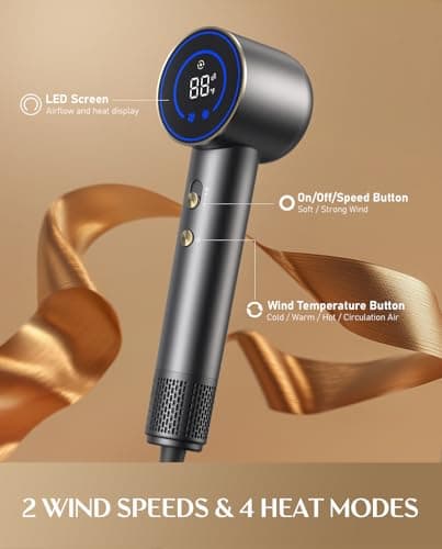 FanttikSolo H10 APEX Ionic Hair Dryer with HD Display & Thermo-Control
