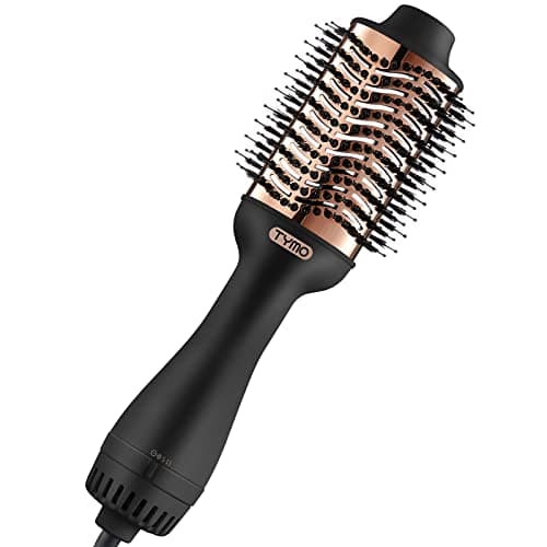TYMO Ionic Hair Dryer Brush with Oval Titanium Barrel for Frizz-Free Blowout
