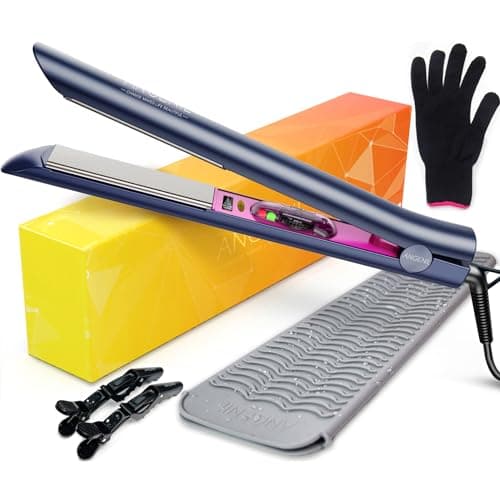 ANGENIL Professional Silicone Heat Mat & Cover for Hair Straighteners, Curling Irons and More, Grey