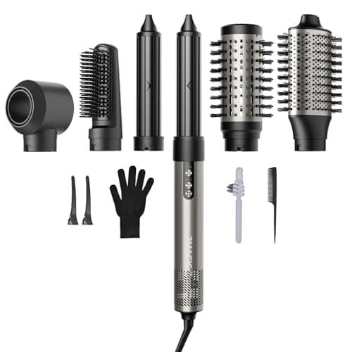 7MAGIC Ionic Hair Dryer & Styler, Silver, 1200 Watts
