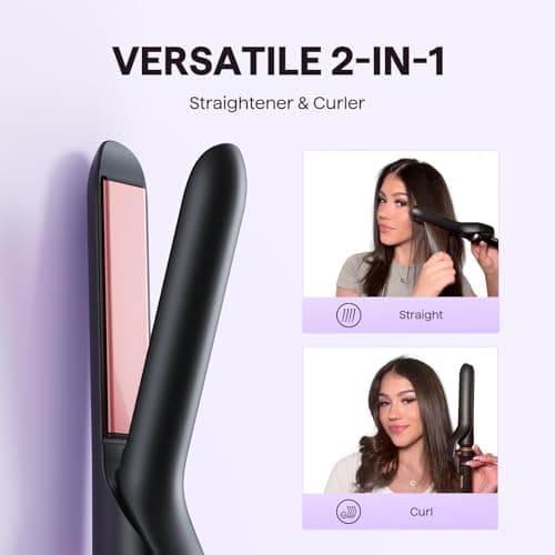 WavyTalk 3-in-1 Curling Wand Set: Multi-Curl, Flat Iron & Heated Brush, 1.25" Barrel