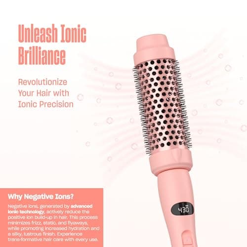 Bekind Twist Pro Thermal Brush - Fast Heat 20s, Curling & Blowout (Peach)