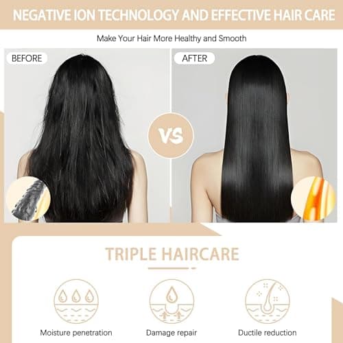 Portable Rechargeable Cordless Hair Straightening Brush