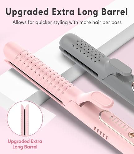 Chill Set Soft-Air Curling Iron: Gentle Airflow for Quick & Lasting Curls, Pink