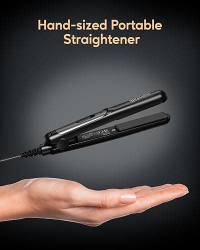 Wavytalk Mini 0.7 Inch Ceramic Hair Straightener for Short Hair and Travel