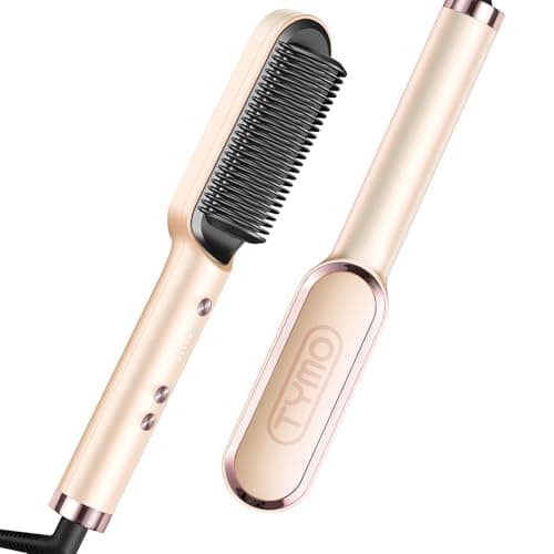TYMO Sakura Pink Ring Hair Straightener - Fast Heating, 5 Temp Settings & Anti-Scald